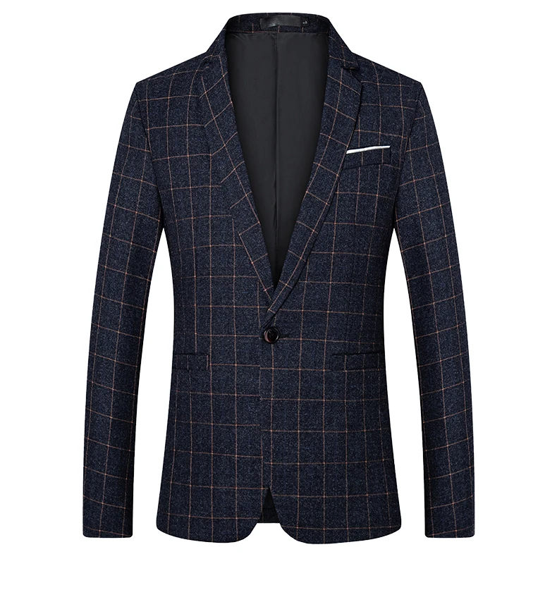 2019 Мужской элегантный модный костюм куртка на одной пуговице приталенный