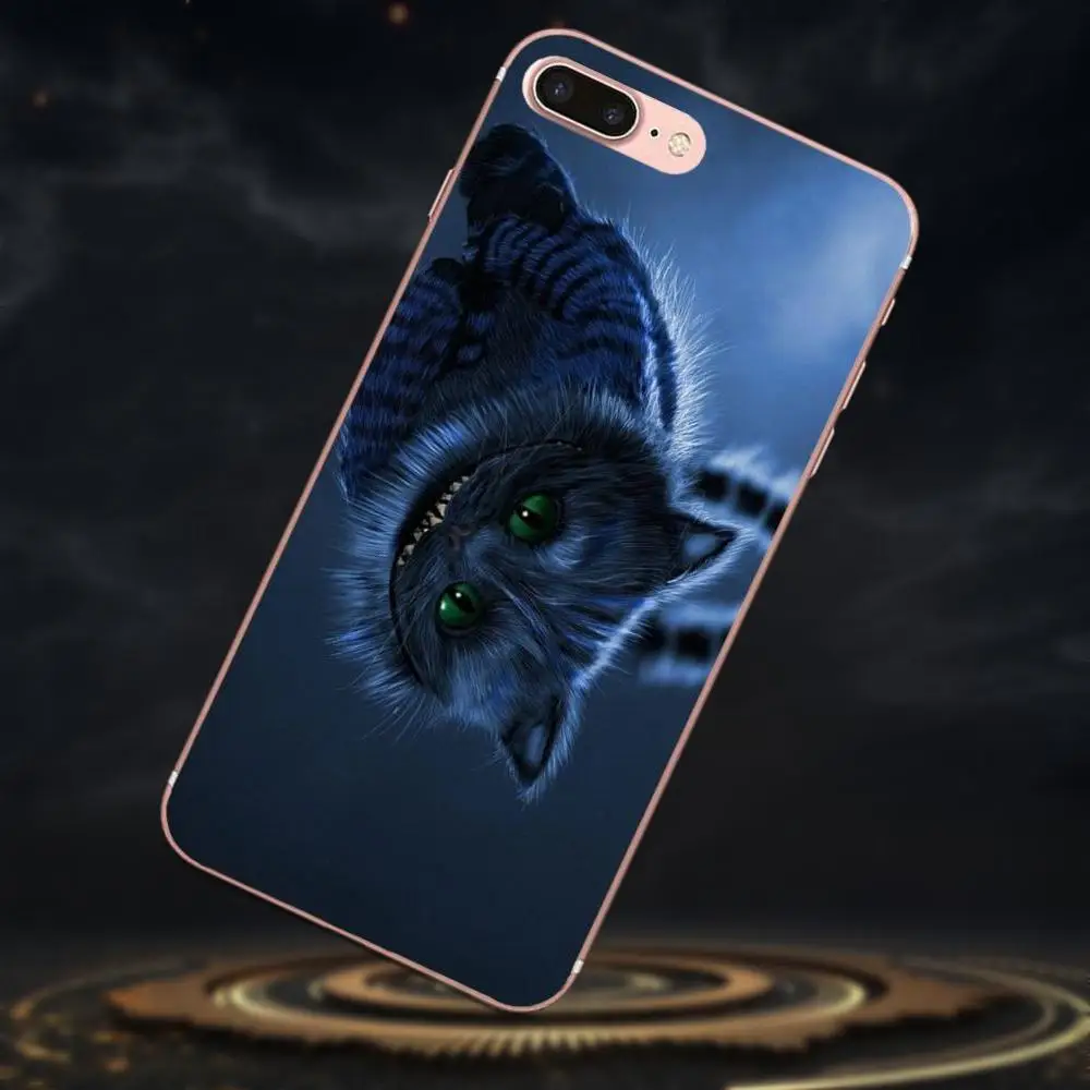 Индивидуальный чехол для телефона Cheshire Cat Art прозрачный ТПУ Xiaomi Redmi Note 2 3 3S 4 4A 4X 5 5A 6