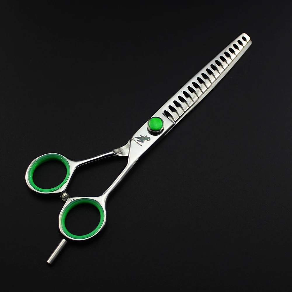 7inch Fish bone scissors professional hairdressing salon barber hair pet dog grooming shears high quality | Красота и здоровье