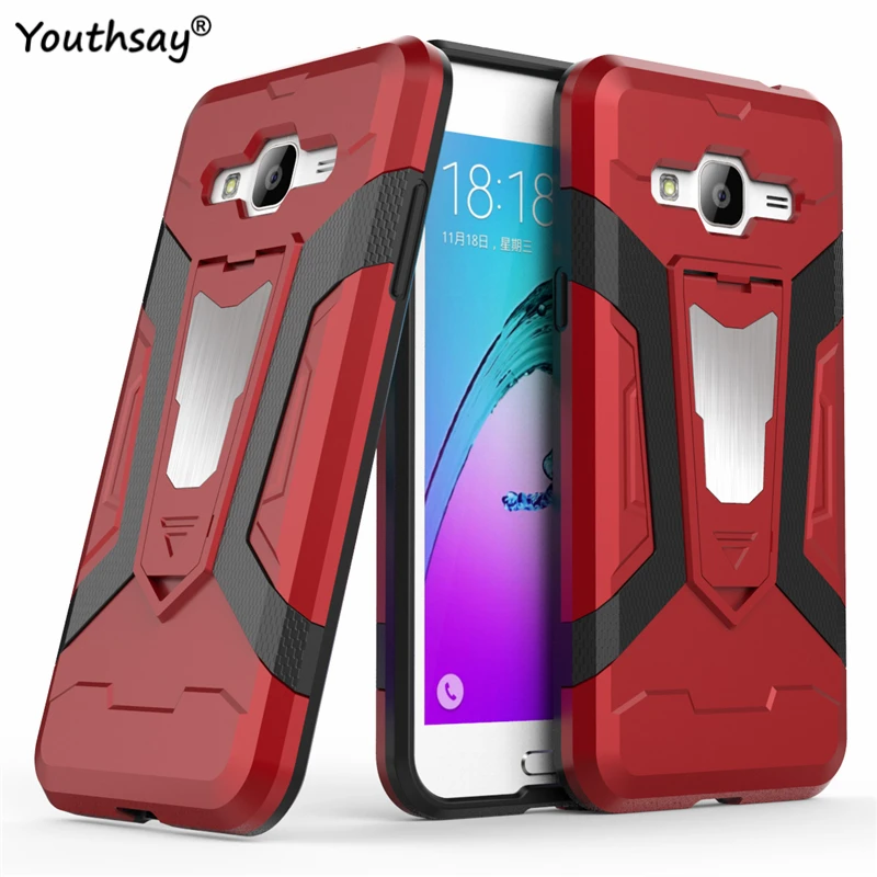For Samsung Galaxy J3 2016 Case Luxury Armor Hard Back Cover J310 Fundas |