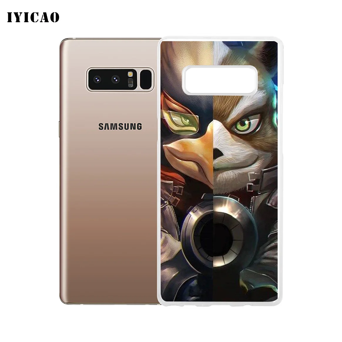 IYICAO мультяшный Мягкий силиконовый чехол со звездой лисой для Samsung A5 A6 Plus A7 A8 A9 J3 J5 J7