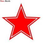 Three Ratels TZ-1164 15*15.8см 1-4 шт виниловые наклейки на авто красная звезда на день победы наклейка на машину  стикеры на автомобили