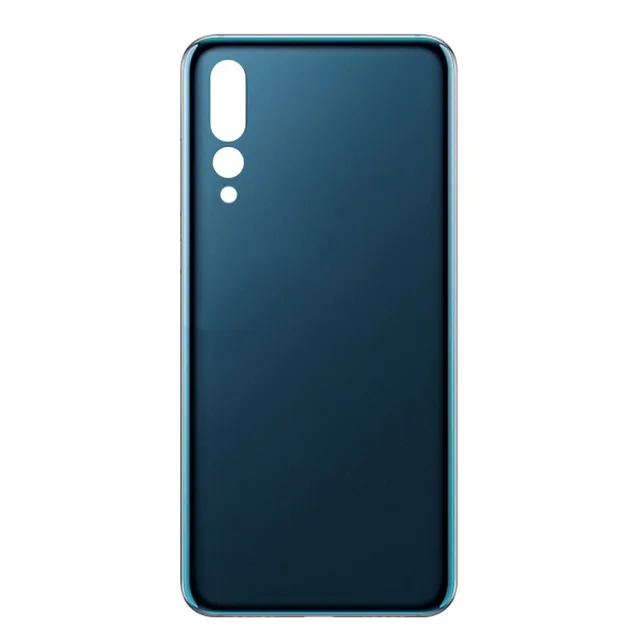 blue without lens Стеклянный задний корпус для huawei P20 Pro, чехол для батареи, чехол для двери P20 Pro, Запасная часть - Цвет: blue without lens
