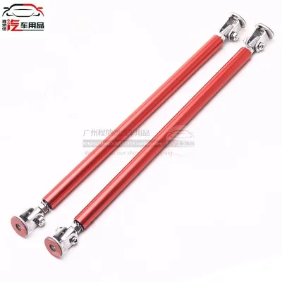 20CM red 2 шт. Универсальный Регулируемый гоночный передний бампер для губ разветвитель штанги стойки для крепления галстука для Audi A4 B6 A3 A6 C5 Q7 A1 A5 A7 A8 - Цвет: 20CM red