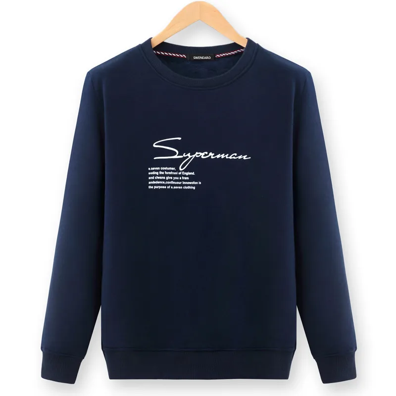 SWENEARO Новинка 2017 Модные мужские толстовки флис человек с капюшоном утепленная