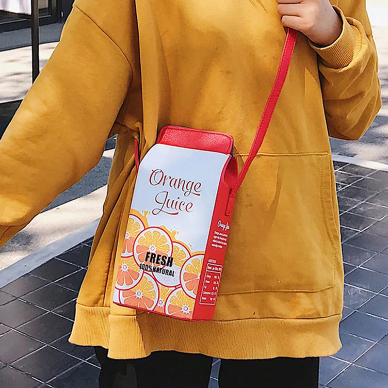 Женская сумка через плечо Milk Box повседневная для мобильного телефона с кнопками