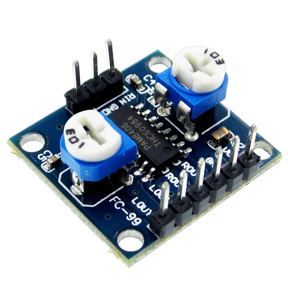 

5pcs PAM8406 Digital Amplifier Board With Volume Potentiometer 5Wx2 Stereo