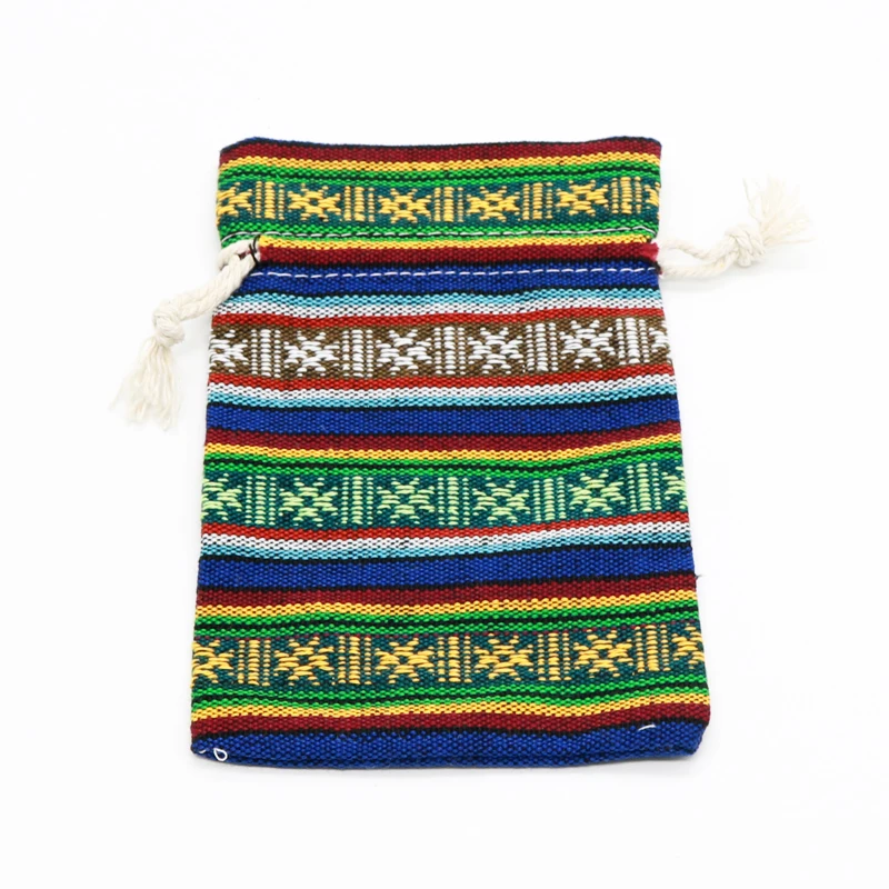 5pcs/lot Striped Design Cotton Bags 10x14 13x18cm Small Drawstring Gift Bag Muslin Pouch Jewelry Boutique Gifts Packaging | Украшения и