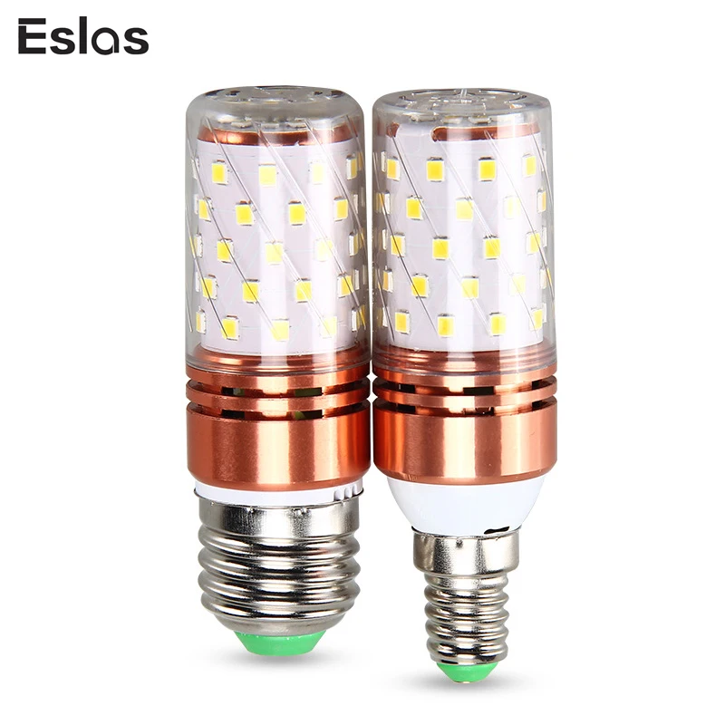 Eslas E27 E14 светодиодный лампы SMD2835 180 V 260 кукурузы лампа 18 W 25 люстра в форме свечи
