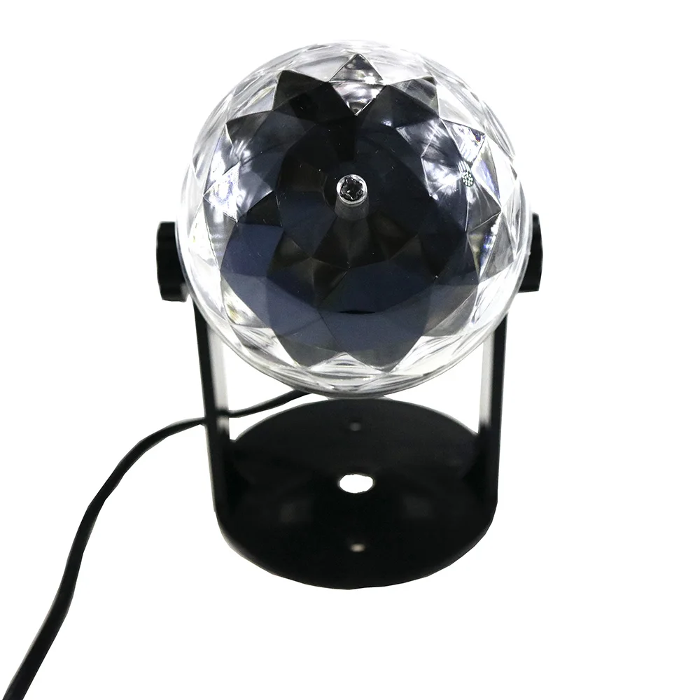 Голосовое управление RGB LED сценический свет профессиональный диско шар Авто