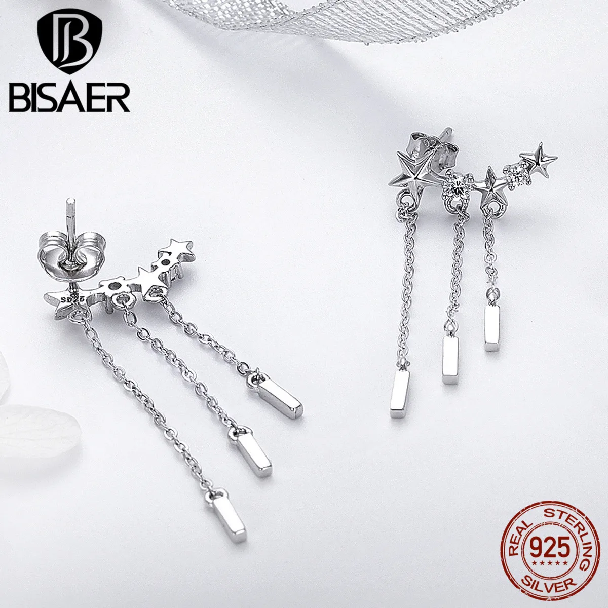 Серьги подвески из серебра 925 пробы с кисточками|Серьги-подвески| |
