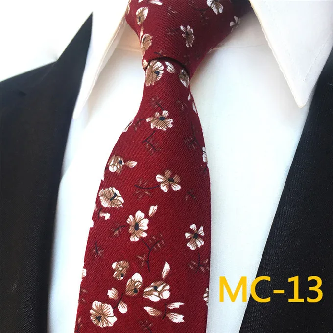 MC13 ГКНТ фирменная дизайнерская новинка года новинка розовое Цветочный принт зеленый тонкий 6 см, узкие галстуки для мужчин Свадебный галстук-бабочка Для мужчин s Галстуки Галстук A086 - Цвет: MC13