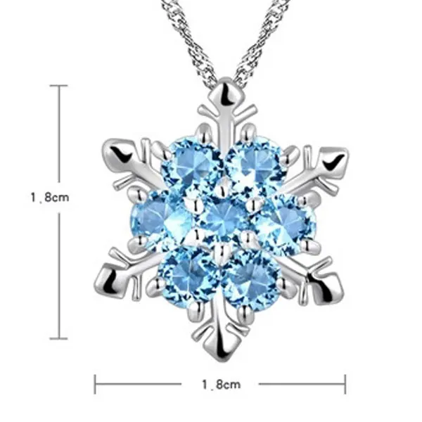 Ожерелье &quotСнежинка&quot|zircon necklace|colorful necklacenecklace snowflake |