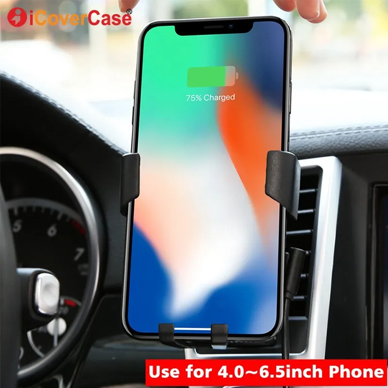 Автомобильный держатель телефона Беспроводное зарядное устройство для Xiaomi redmi Note 6 pro note5 4 4x redmi 5 plus 5a 6a Подставка для зарядки QI приемник аксессуар