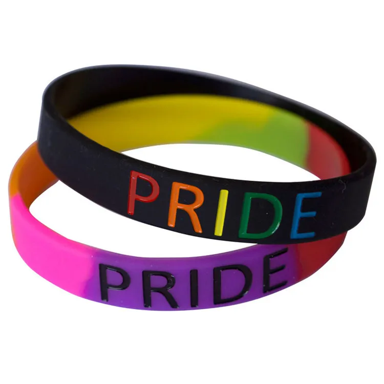 Браслет ЛГБТ с надписью Pride 70 шт./лот|Значки| |