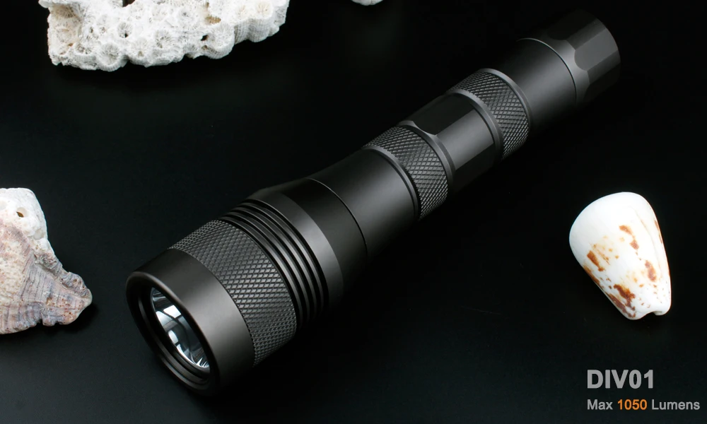 NITESUN DIV01 фонарик для дайвинга CREE XM-L2 U4 6500K светодиодный Макс. 1050 люмен наземный бросок 320 м подводный 150 м водонепроницаемый фонарь для дайвинга