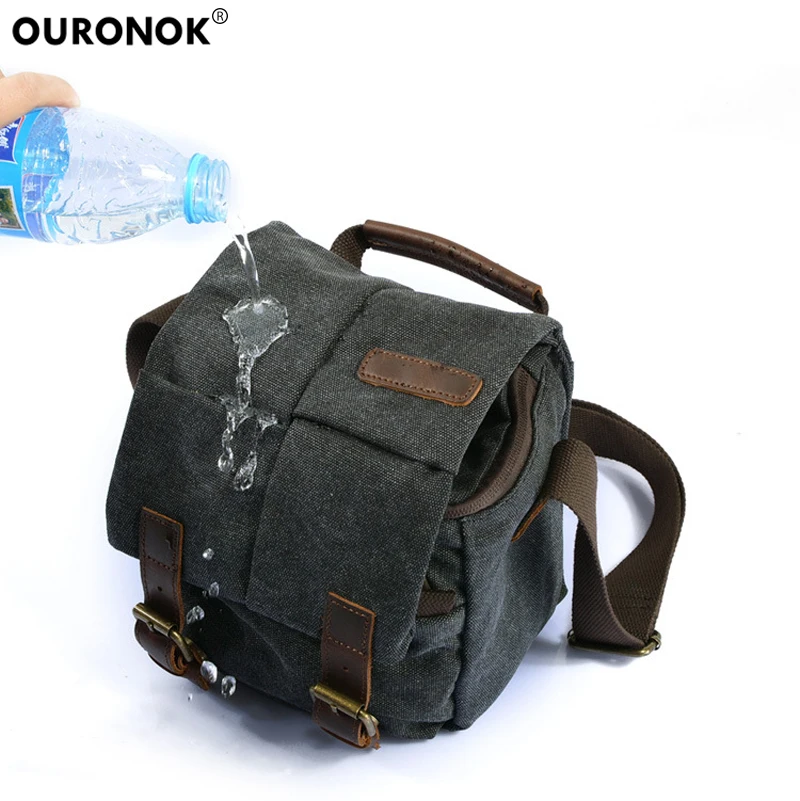 OURONOK винтажная упаковка для фотографий водонепроницаемая сумка камеры чехол DSLR