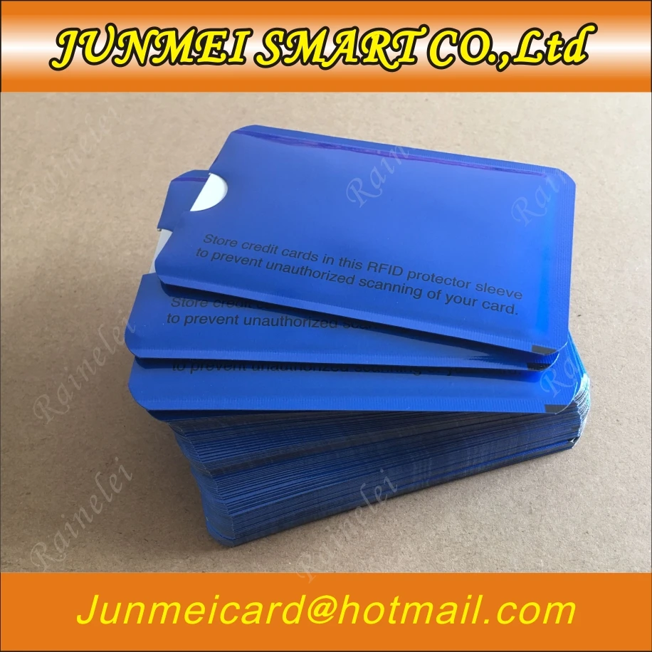100PCS RFID Shielded Sleeve Card 13.56mhz IC card Protection NFC Prevent unauthorized scanning | Безопасность и защита