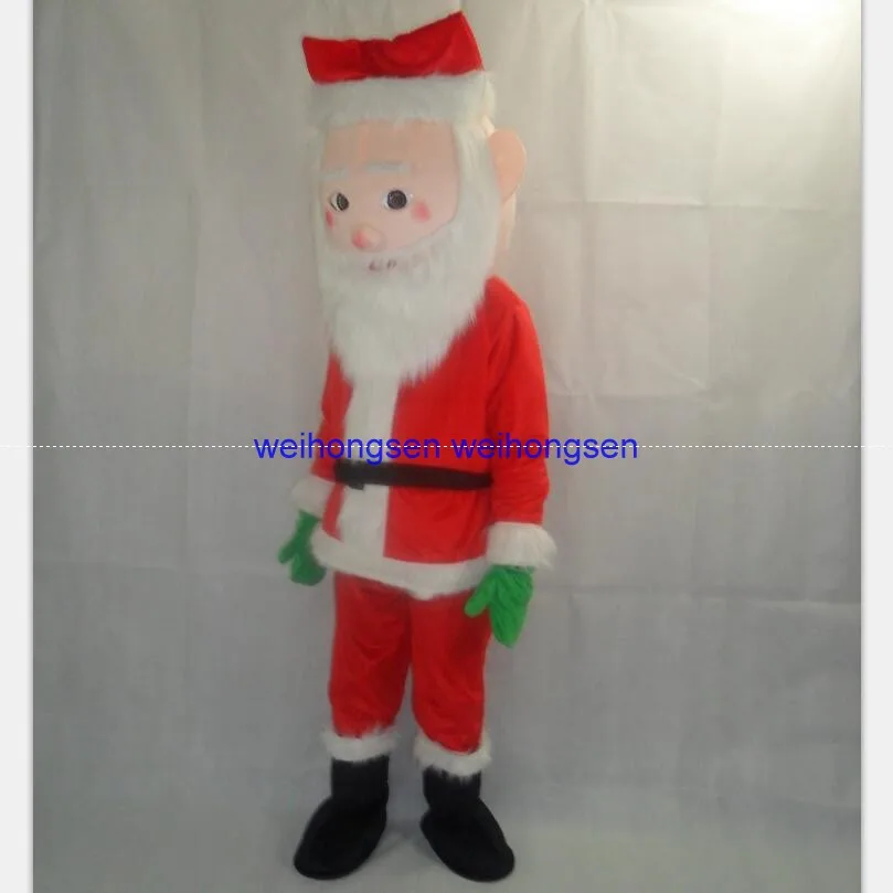 Высокое качество EVA материал шлем Санта Клаус талисман костюм мультфильм одежда