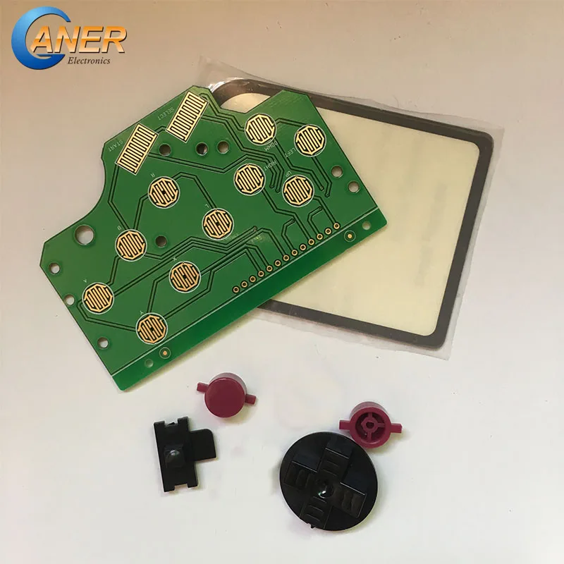 Ganer 2 комплекта для Nintendo Game Boy DMG 6 кнопочный PCB контроллер плата стеклянный экран
