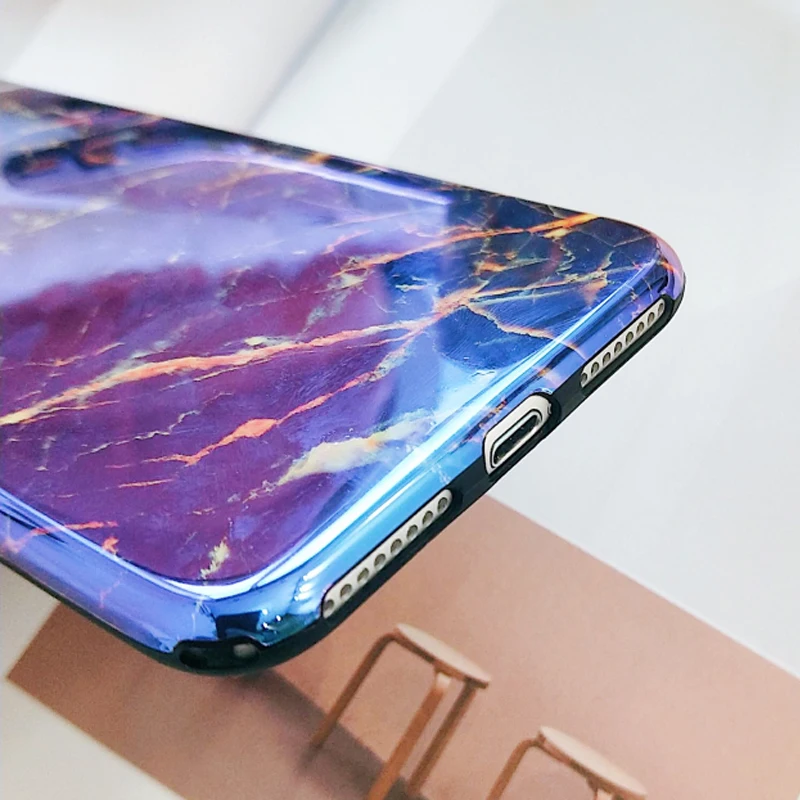 Роскошный чехол UBERAY мраморный для iphone XS Max XR 7 8 Plus чехлы телефонов мягкий
