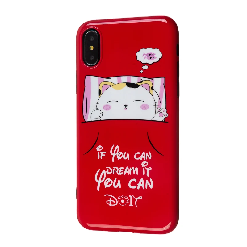 Ultra Slim Phone Case For iPhone 6 6s 7 8 Plus Cute Korea Cat Lovely Soft Silicone Cases XR Back Cover Coque X S MAX |