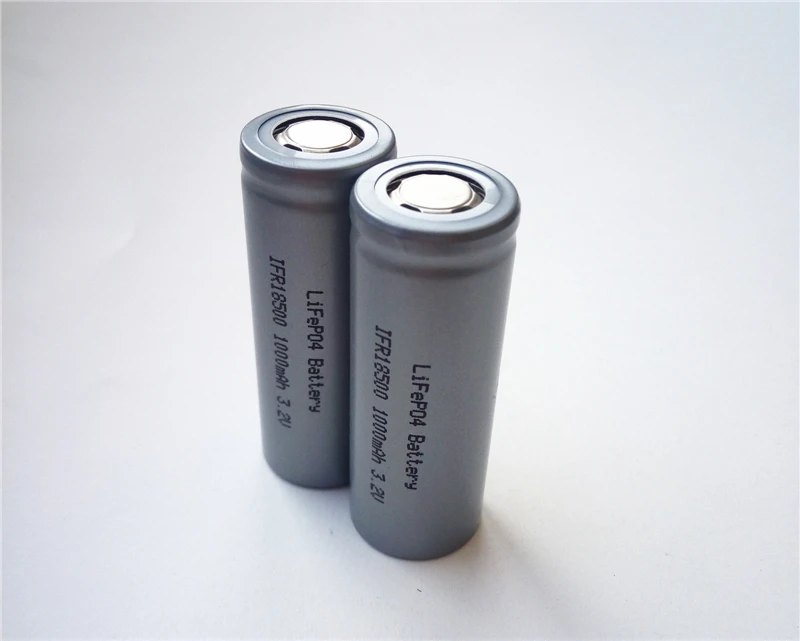 Класс LiFePO IFR 18500 литий-железо-фосфат 3,2 V LFP 1000mAh перезаряжаемый заряжаемый аккумулятор