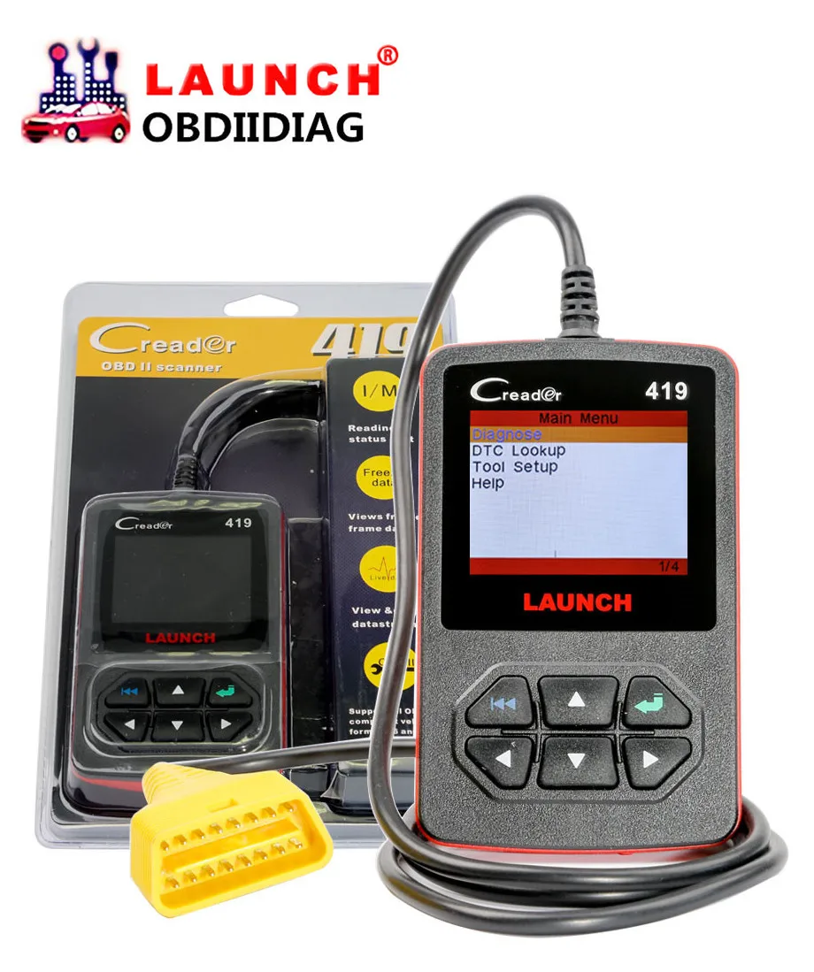 Launch CReader 419 OBD2 считыватель кодов eobd сканер с конкретного производителя DTCs