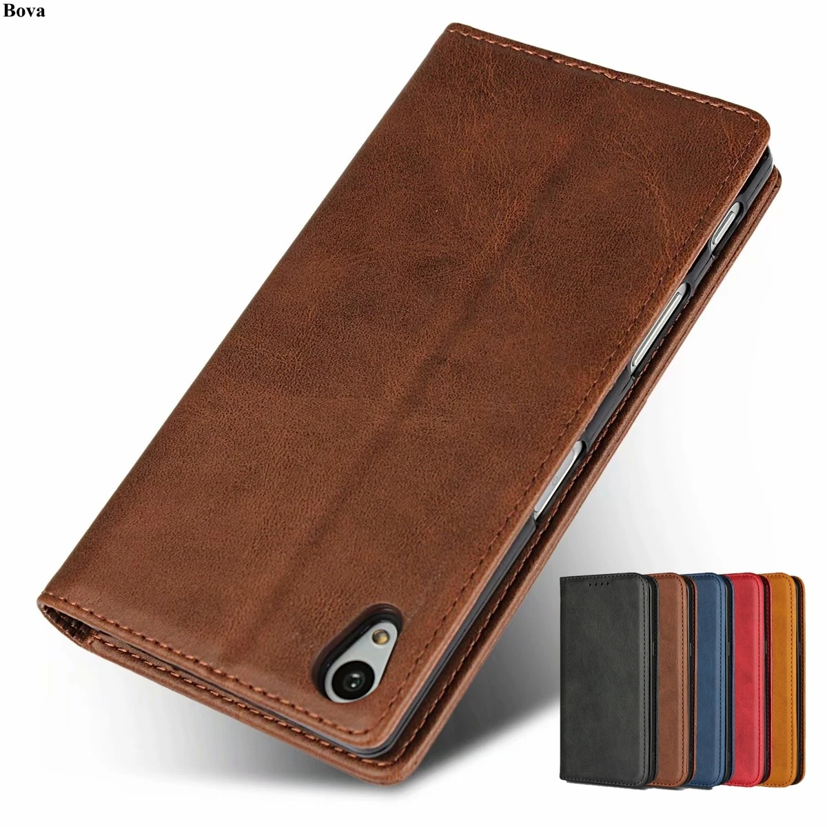 

Leather case for Sony Xperia Z5 E6603 E6633 E6683 for Sony Z5 flip case card holder Magnetic attraction cover Case Holster