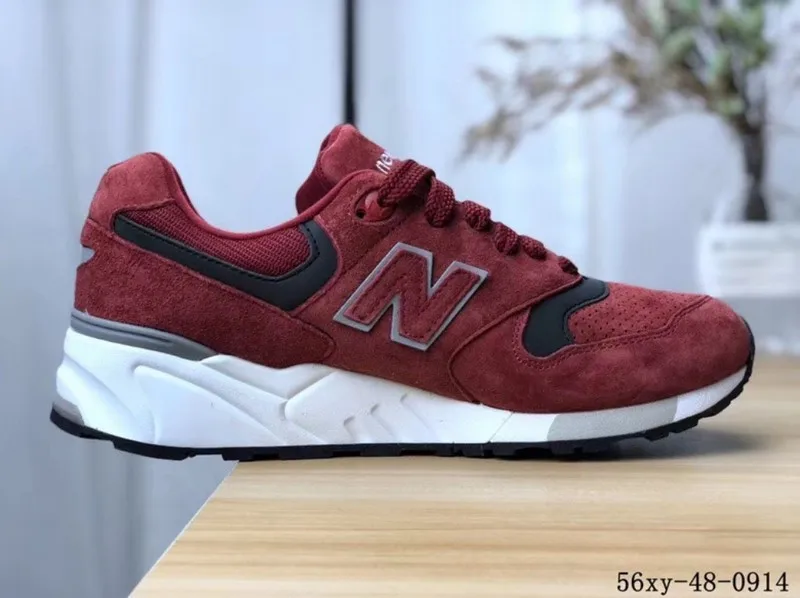 Красный Новинка, оригинальные мужские кроссовки New Balance 999, NB999 wo, мужские кроссовки ABSS, амортизирующая комбинация, MD подошва, 3 цвета - Цвет: Красный