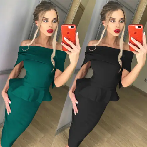 Новинка модное элегантное женское однотонное Деловое платье карандаш с