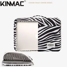 Kinmac 브랜드 핸드백 슬리브 케이스 노트북 가방, 12,13.3,14,15.4,15.6 인치 얼룩말, 맥북 에어 프로 M 노트북 PC, 남녀공용