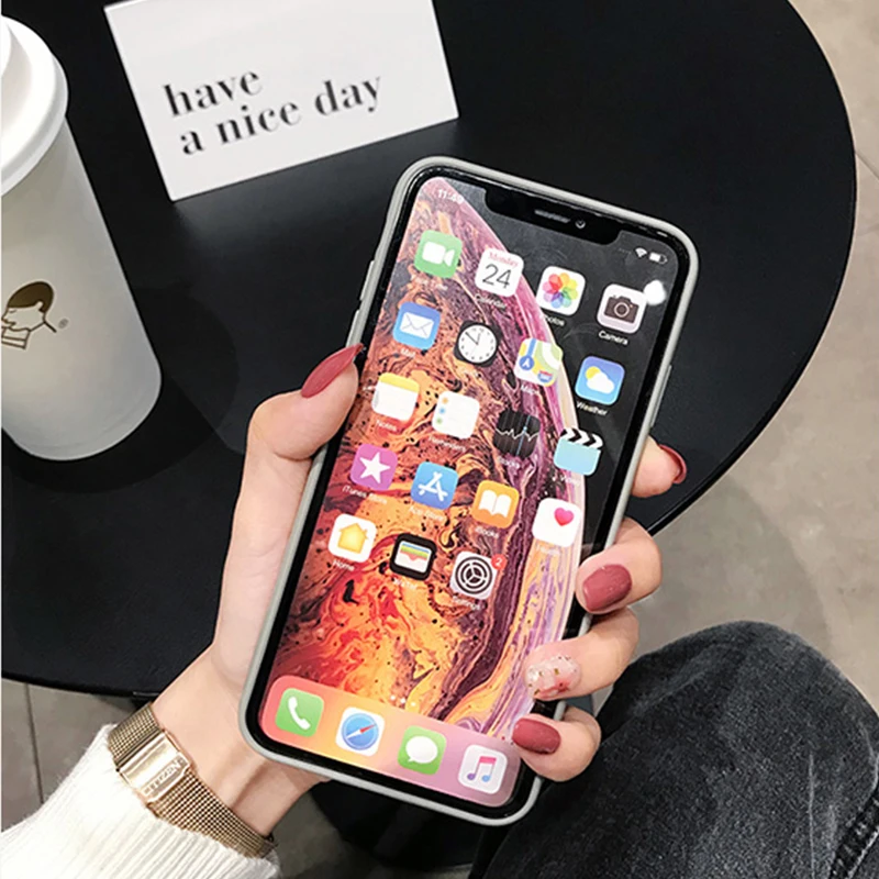 GlamPhone чехол Золотое любовное Сердце чехол для телефона для iPhone11Pro/MAX 7 8 Plus простой чехол s для iPhone11 XR XS Max 7 6 6S Plus Мягкий ТПУ чехол