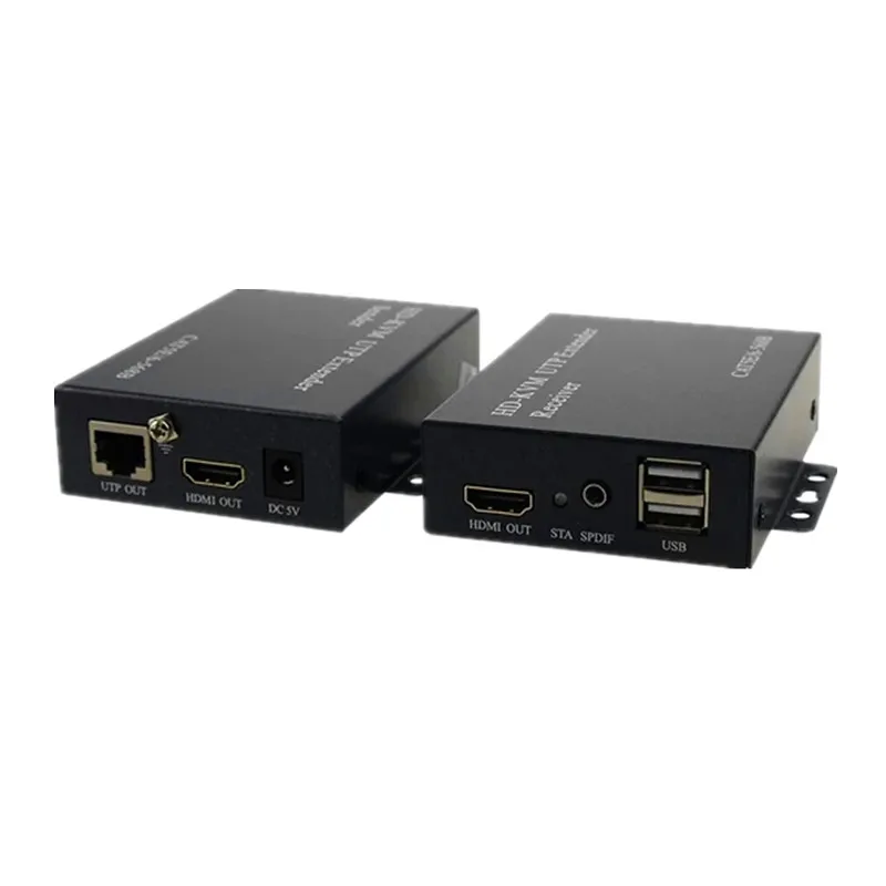 Новейший 100 м HDMI USB KVM удлинитель по UTP CAT5e CAT6 кабель 1080P без задержки потери