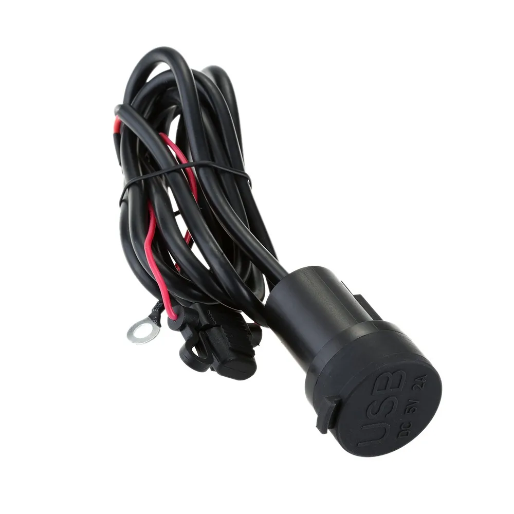 Мотоцикл двойной usb разъем для автомобиля 12 V светодиодный USB с водонепроницаемым