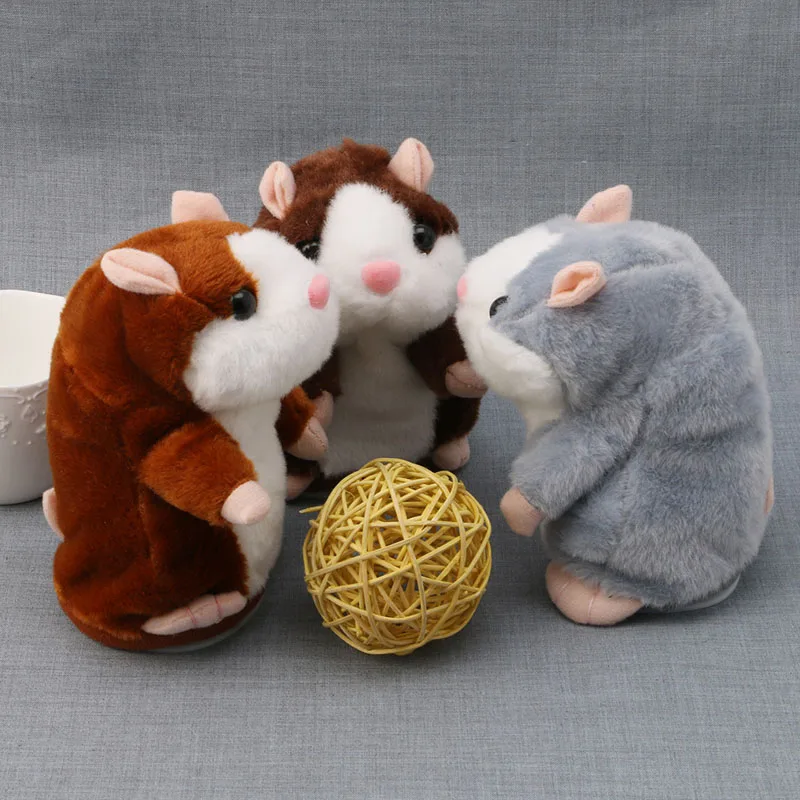 Новинка 2017 плюшевые игрушки в виде мыши хомяка для детей интересные говорящие