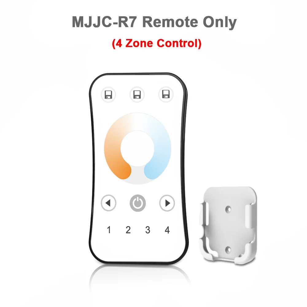MJJC-R7 Only 12V Светодиодный контроллер CCT 2CH RF беспроводной пульт дистанционного управления 2,4G 10A 24V DC 12V умный Wifi диммер для двух белых одноцветных светодиодных лент светильник - Цвет: MJJC-R7 Only