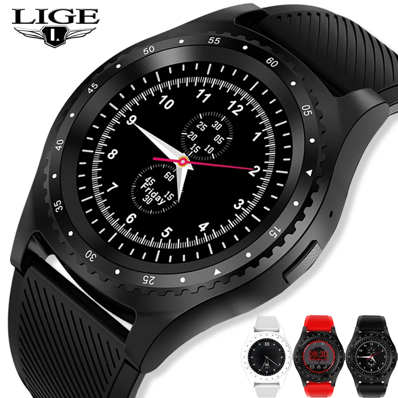 Reloj inteligente LIGE Новые Модные Смарт-часы для мужчин и женщин Bluetooth Сенсорный экран