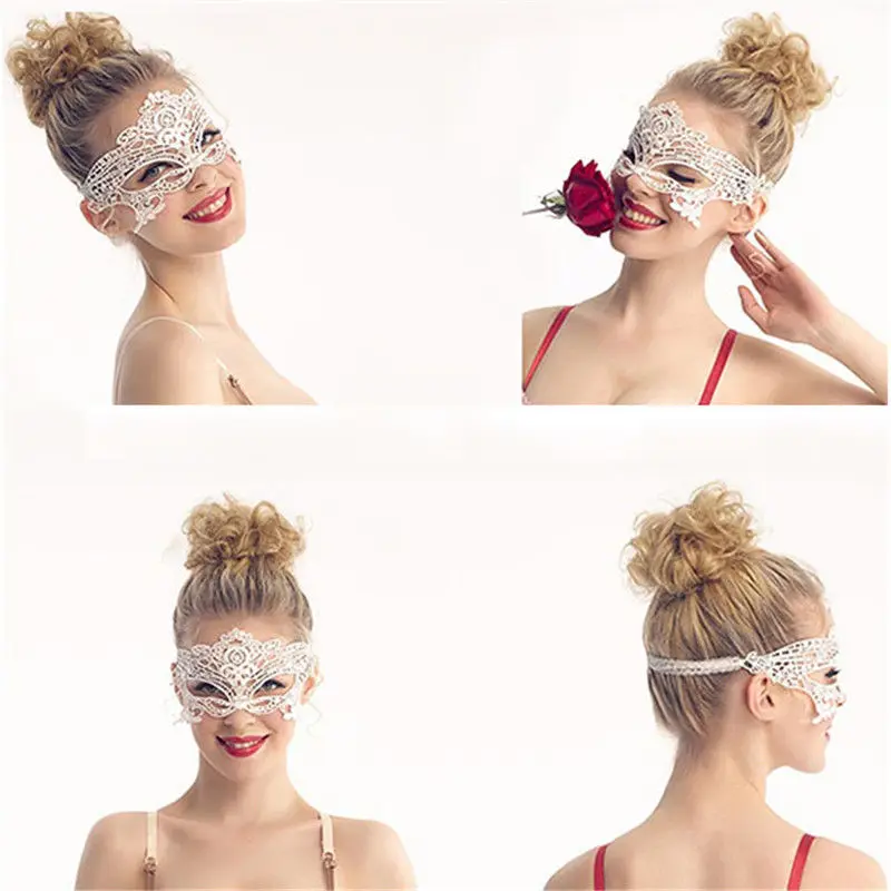 Сексуальная Леди Белая бабочка Хэллоуин маскарадный Кружевной Костюм