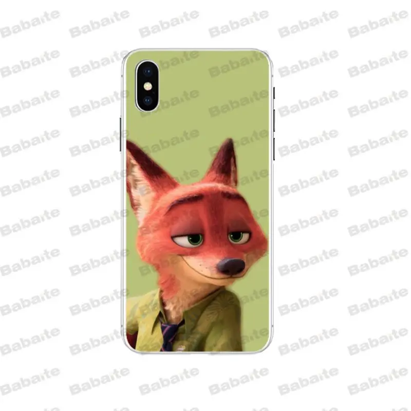 Babaite zootopia новый персонализированный Чехол для телефона с принтом iPhone 7 7plus 5 5Sx 6 8Plus