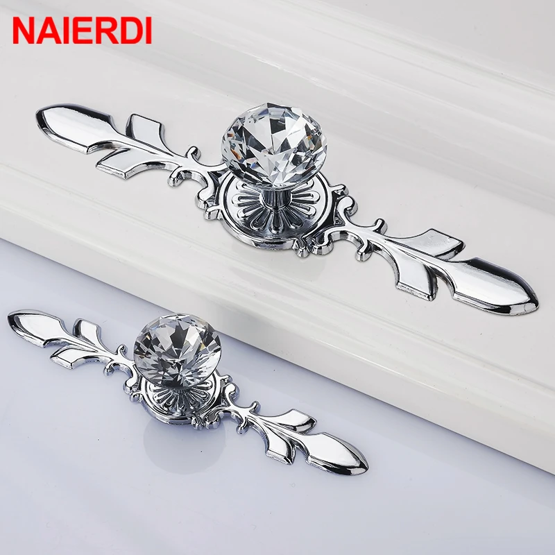 NAIERDI 5 шт. алмазные Хрустальные Ручки для обувной коробки ручки шкафа дверные
