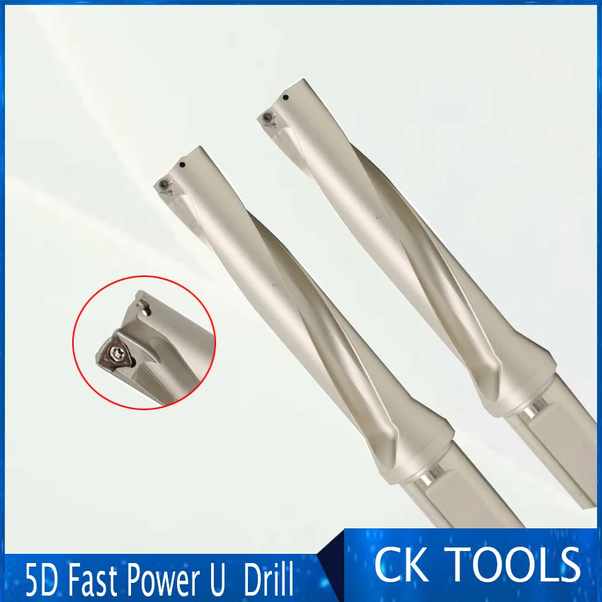 ZD05 CNC tools Precision CNC Tooling 5D 33-45mm, cnc indexable U drill match with carbide inserts WCMX