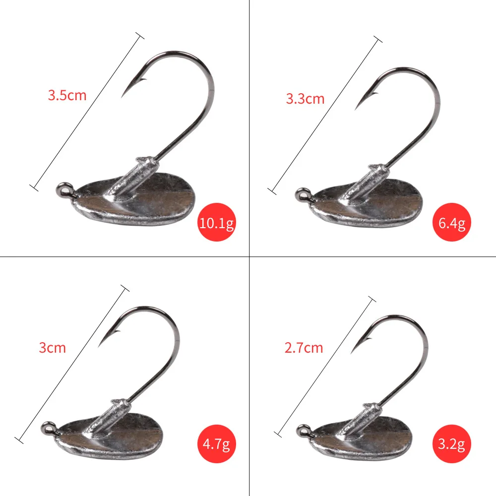 2 шт./лот Jig Head 3.5g/5g/7 г/10 г стакан джиг приманки рыболовные крючки для мягкой