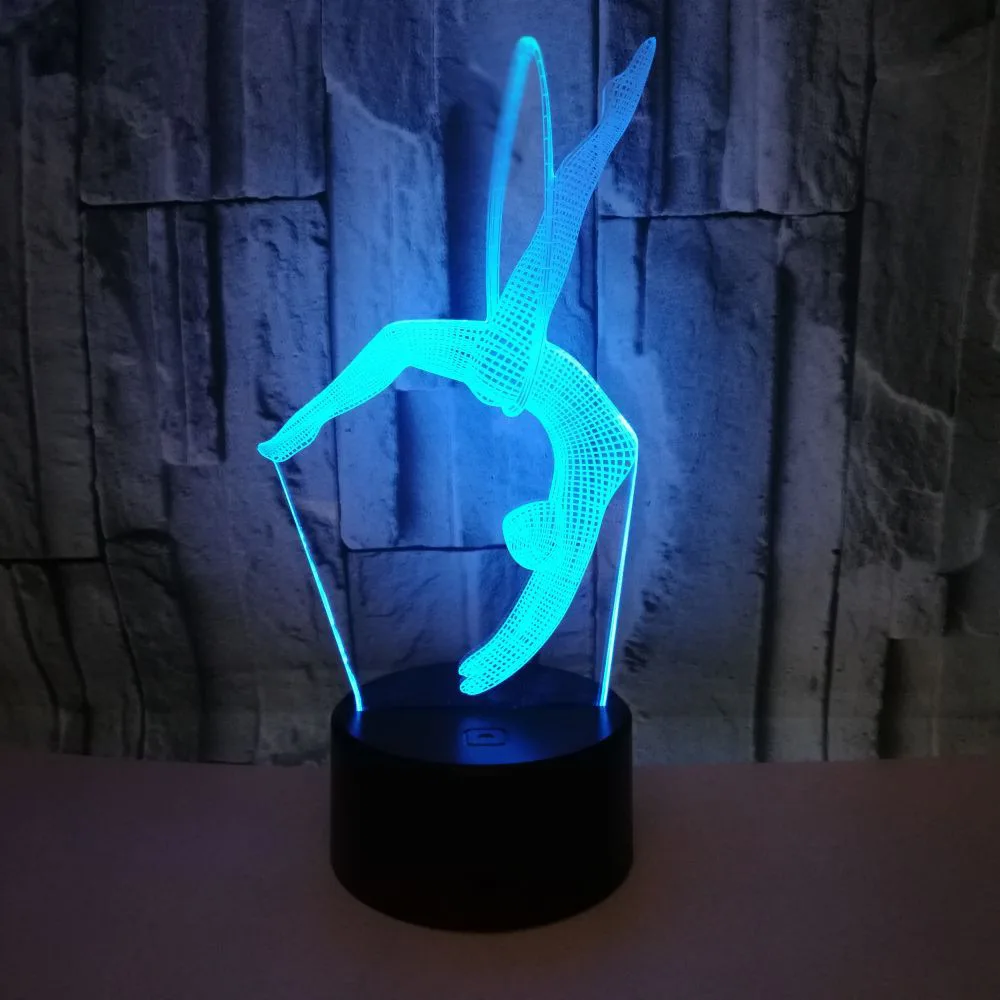 Новинка светодиодные 3d светильники Luminaria De Mesa милые 7 цветов 3D лампы