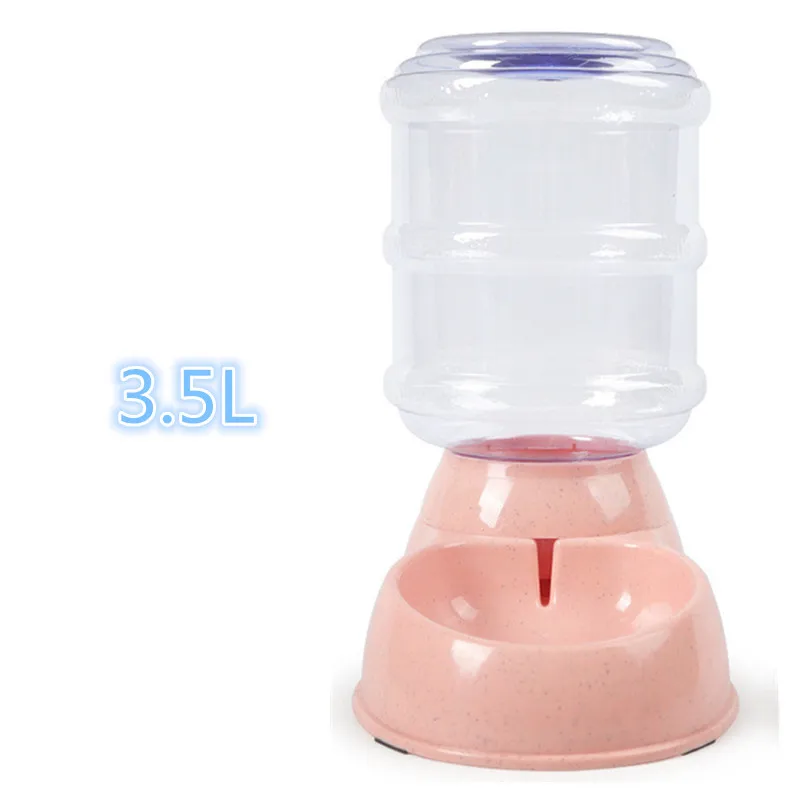 Waterer Pink ПЭТ автоматическая кормушка и автоматическая поилка обеспечивают гравитацию питьевой воды Пищевая бутылка для хранения чаши подставка для посуды диспенсер May30 - Цвет: Waterer Pink