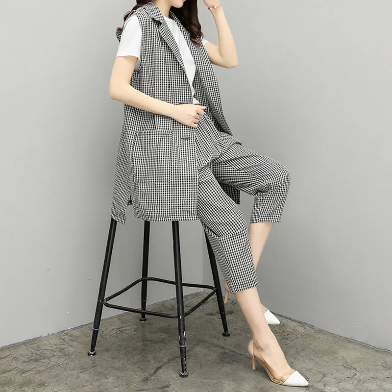 Сексуальный комплект из двух частей костюм Для женщин офисные костюмы Длинные