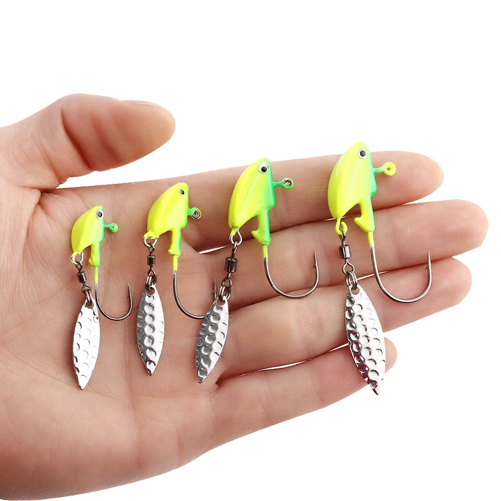 1PC Metal Jigs Fishhook Fishing Lures Sinking Spoons Micro Jigging Head Tackle Baits Fish Tools Accessories 3.5g/7g/10g/14g