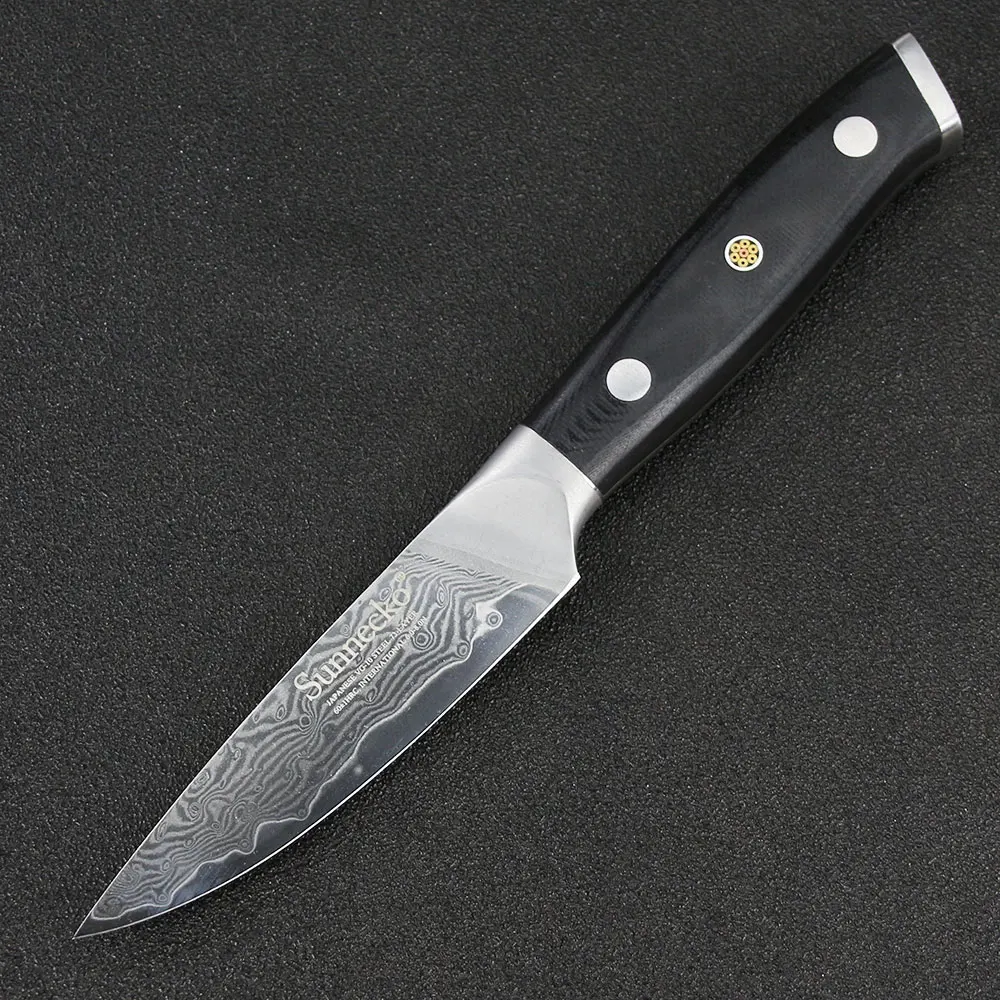 Sunnecko 3 шт. японский VG10 Дамасская сталь набор ножей 7 "Santoku 5" утилита 5 "для