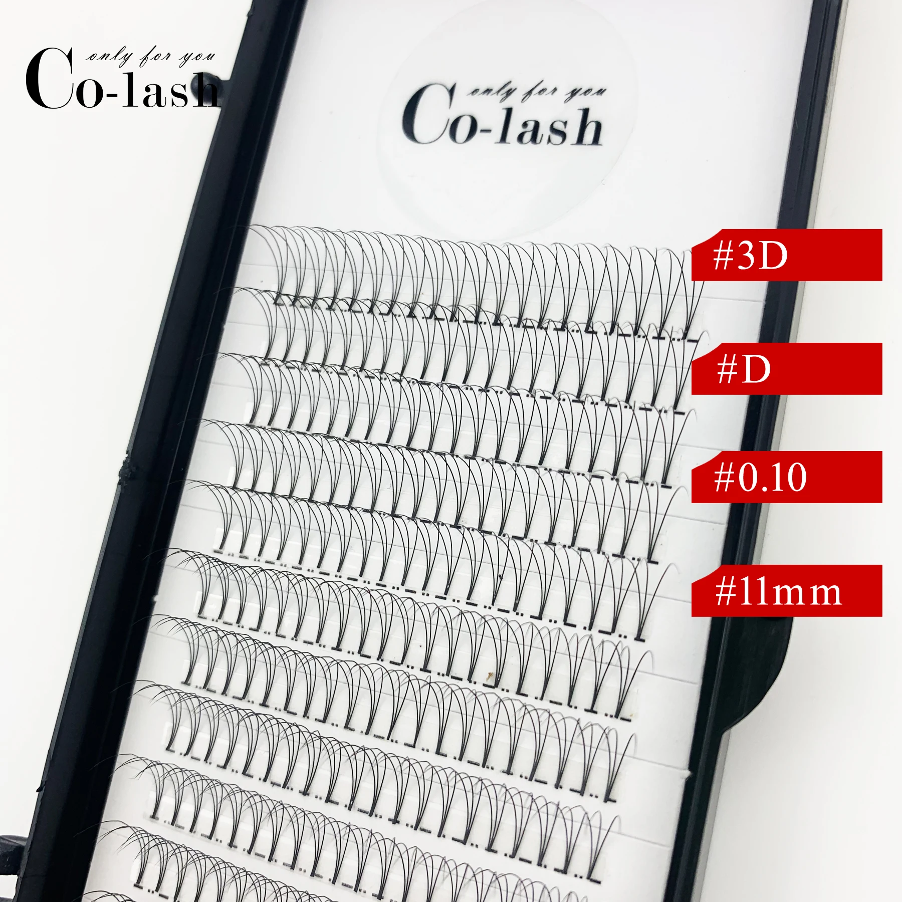 Накладные ресницы Colash DD curl D Premade натуральные для наращивания ресниц в России из