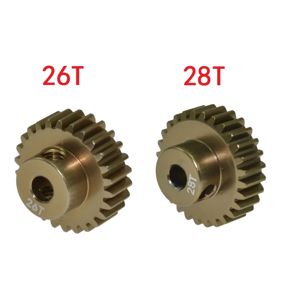 

RC crawler 48p Motor Pinion Gear Metal 26T 28T for 1/10 RC car